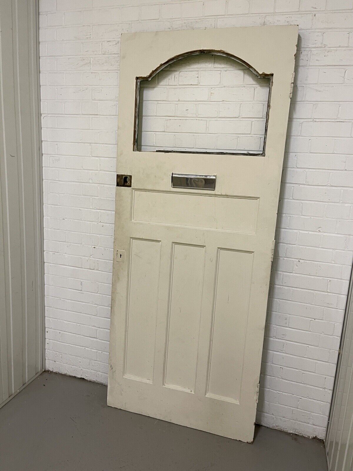 Reclaimed Victorian Edwardian Wooden Panel Front Door 2075 x 855mm