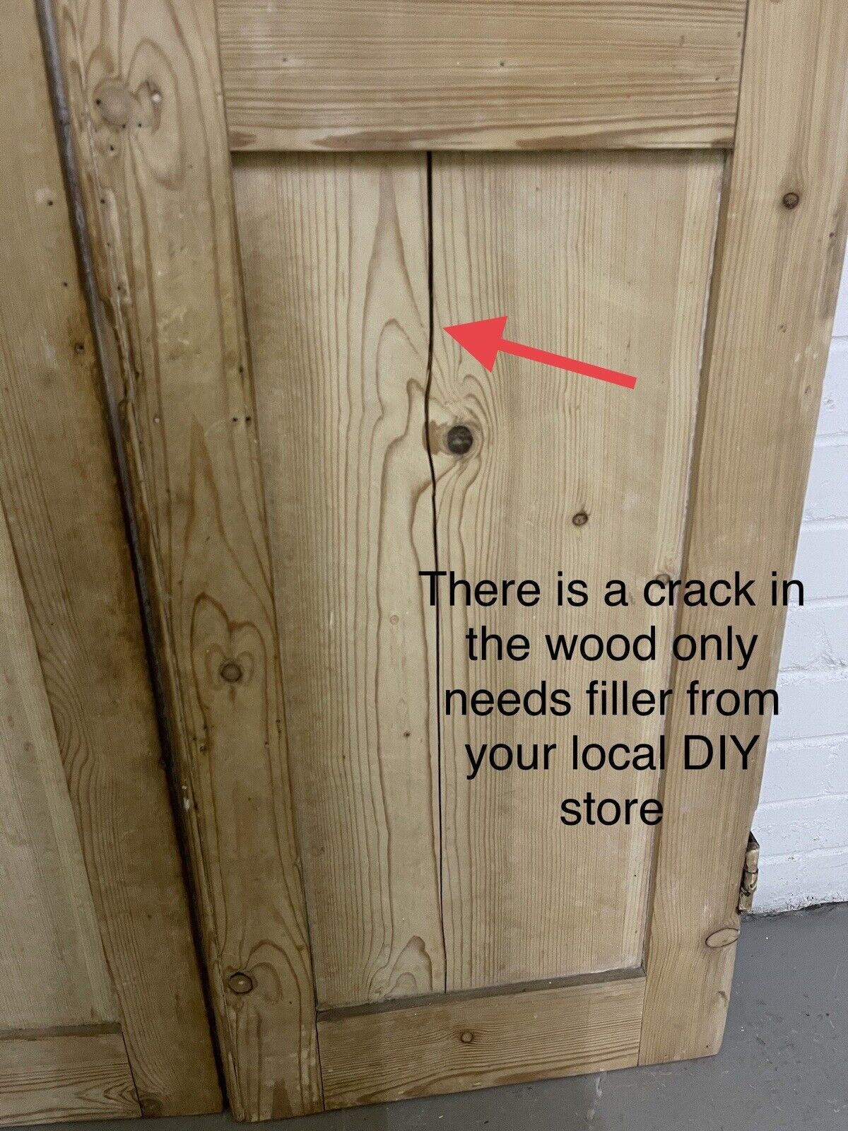 Pair Of Reclaimed Interlocking Victorian Pine  Alcove Cupboard Doors 1605 x 887