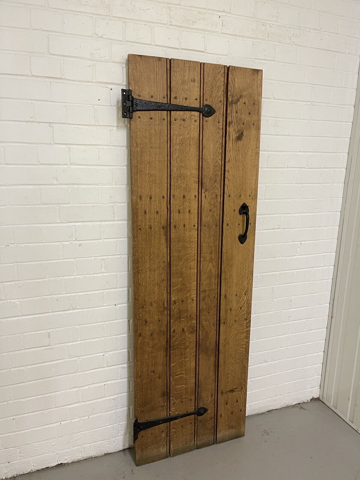 Reclaimed Oak Old Handmade Studded Ledge and Brace door 1800 x 590mm