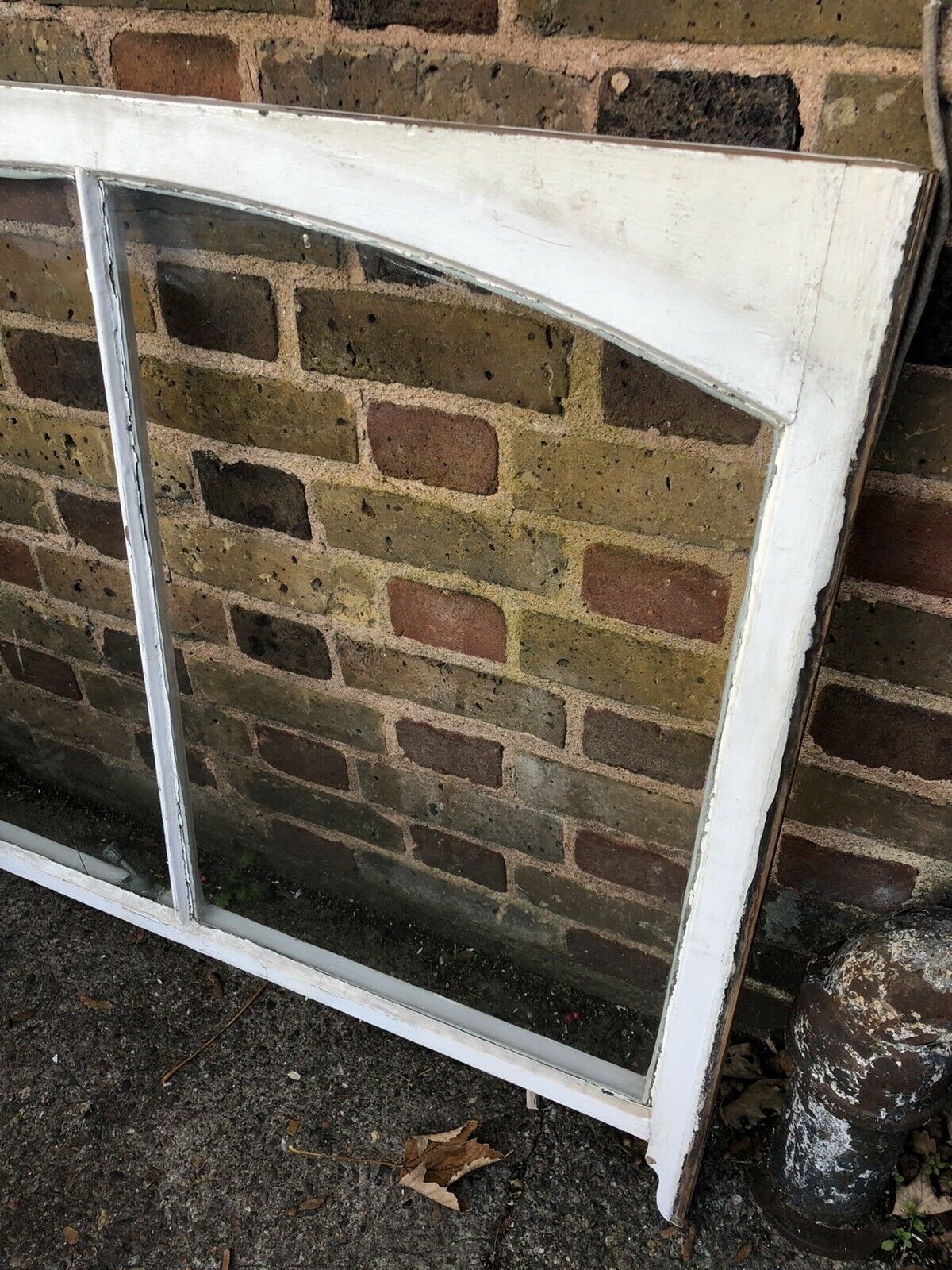 Reclaimed Old Victorian Edwardian Arch Panel Wooden Sash Window