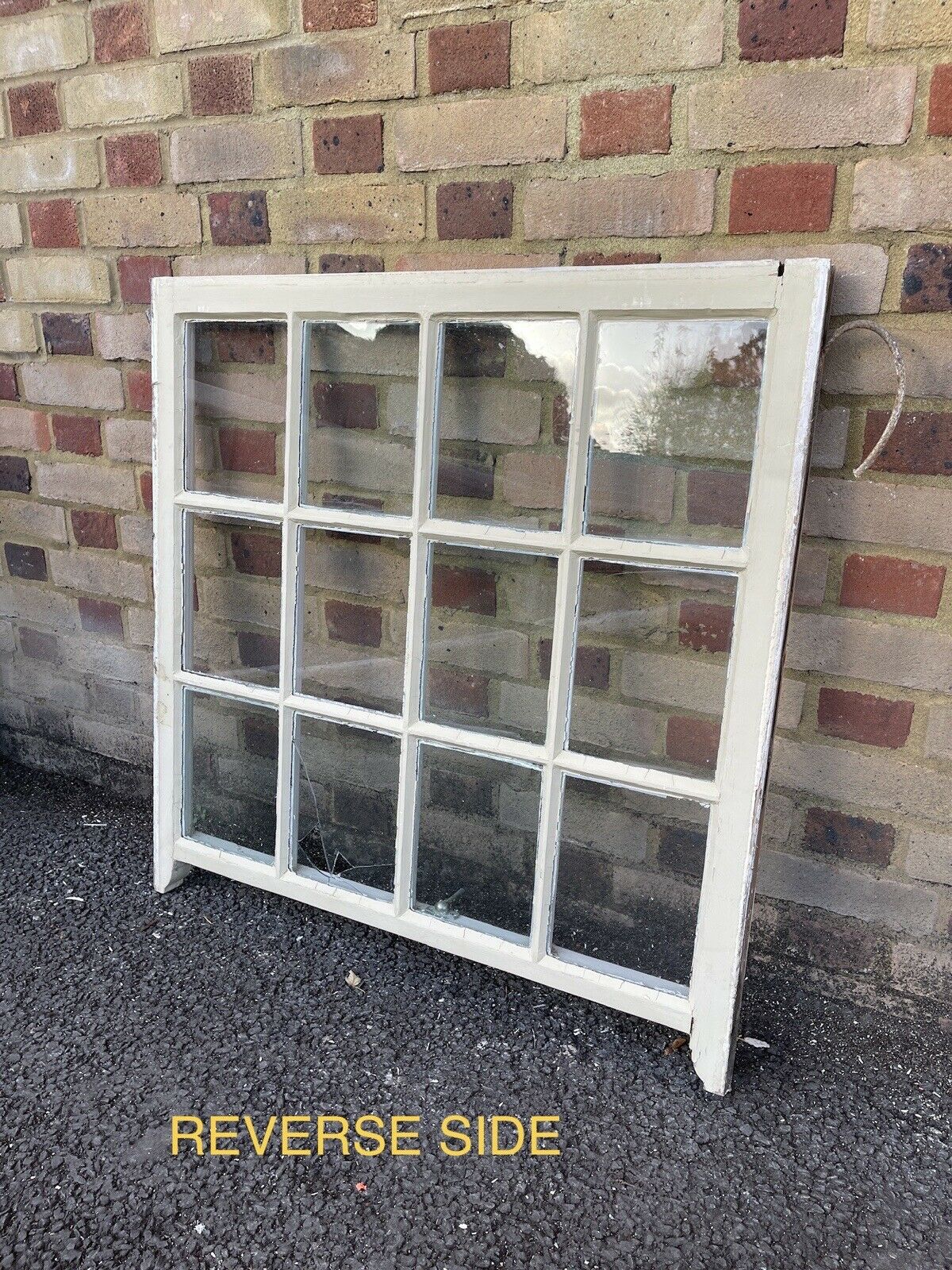 Reclaimed Old Georgian 12 Panel Wooden Window 900 x 890mm