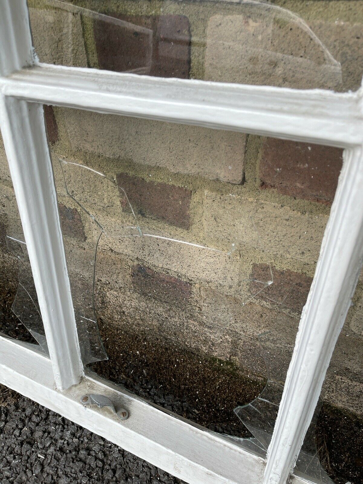 Reclaimed Old Georgian 8 Panel Wooden Window 1210 x 910mm
