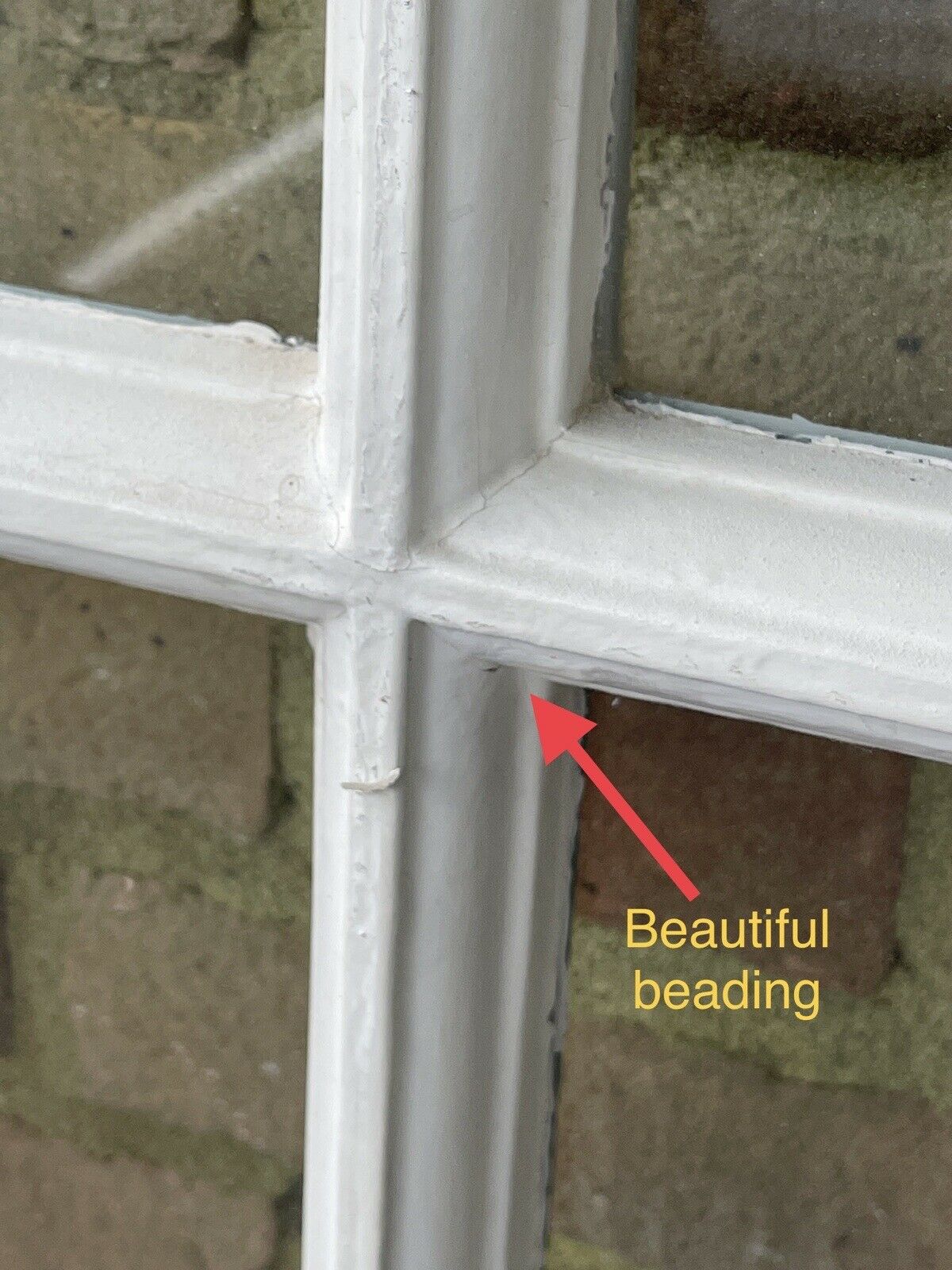 Reclaimed Old Georgian 8 Panel Wooden Window 1500 x 520mm