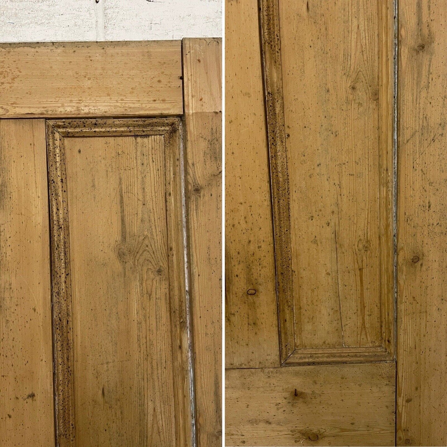 Distressed Reclaimed Victorian Pine Internal 4 panel Door 1910 x 695mm Or 690mm
