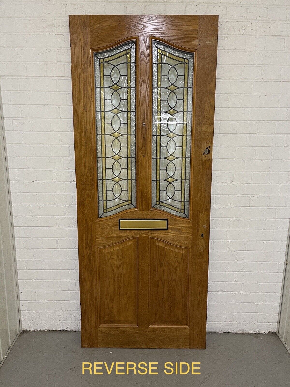 Reclaimed Style Edwardian Modern Stained Glass Front Door 2010 or 2005 x 814mm