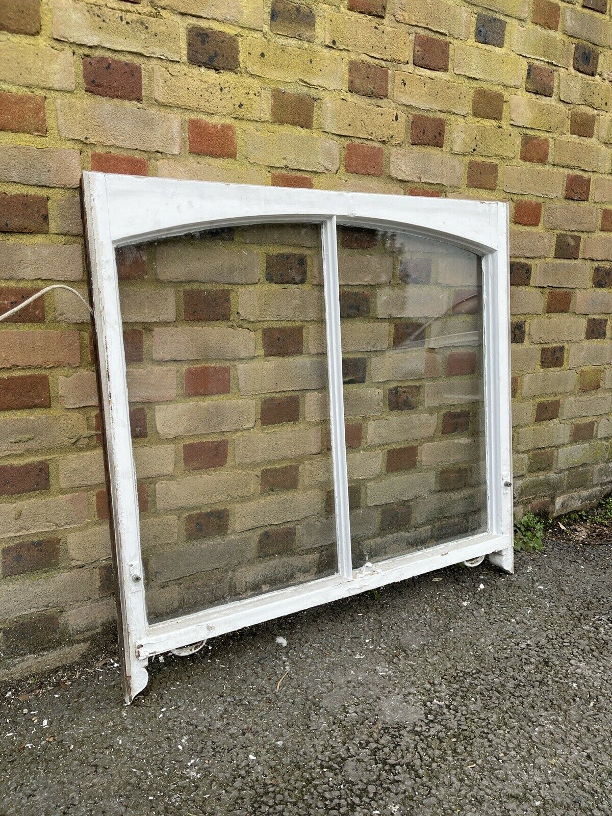 Reclaimed Old Victorian Edwardian Arch Panel Wooden Sash Window