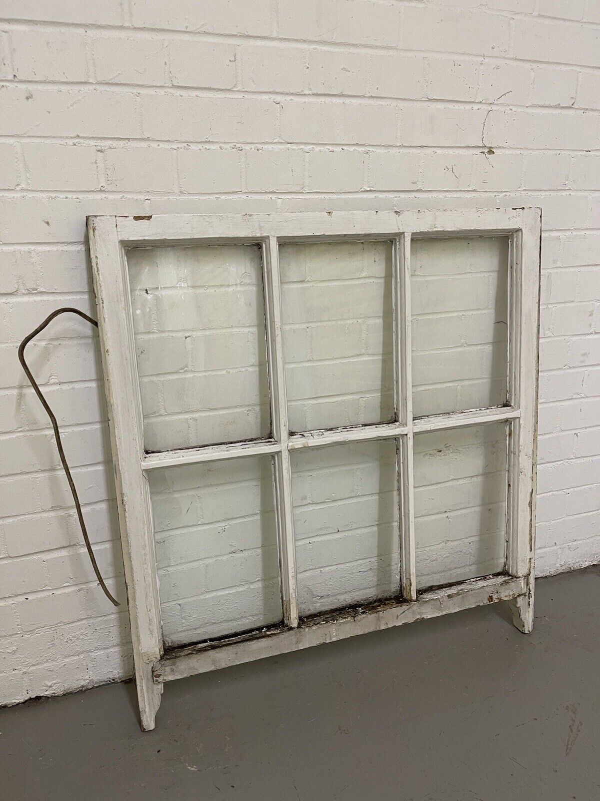 Reclaimed Old Georgian 6 Panel Wooden Window 835 x 895mm