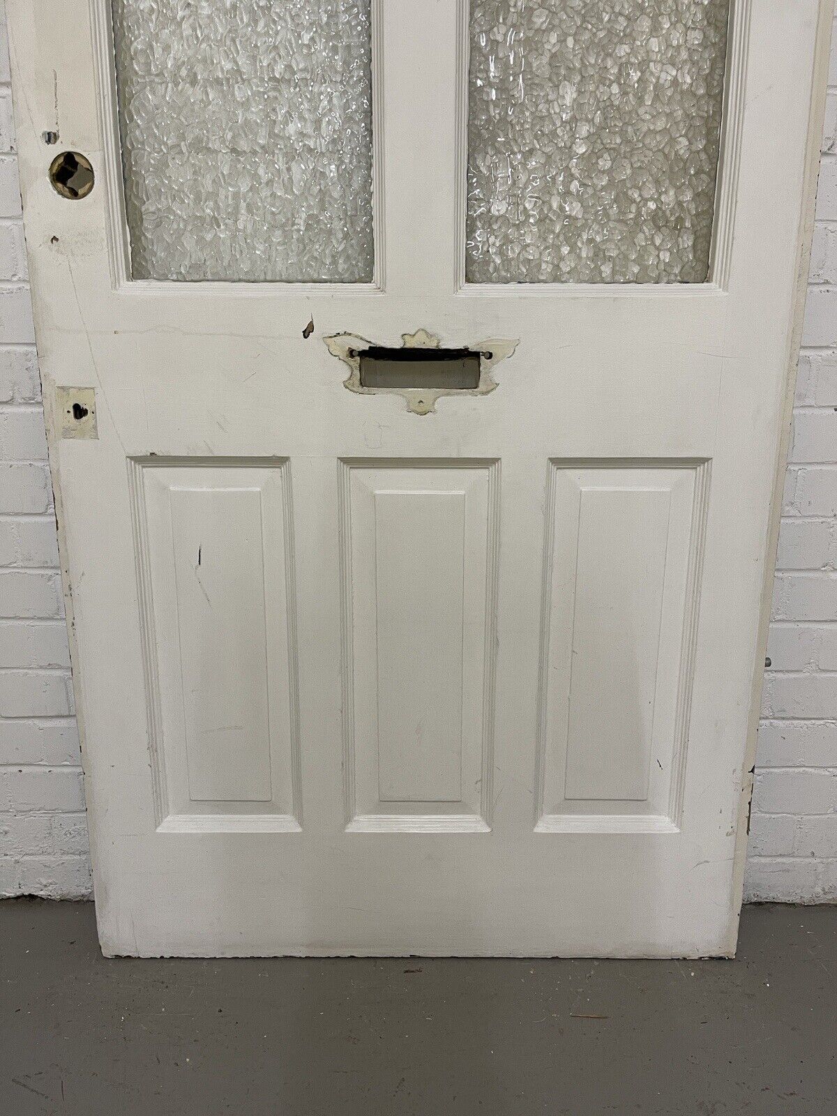Reclaimed Victorian Edwardian Wooden Panel Front Door 2133 x 915mm