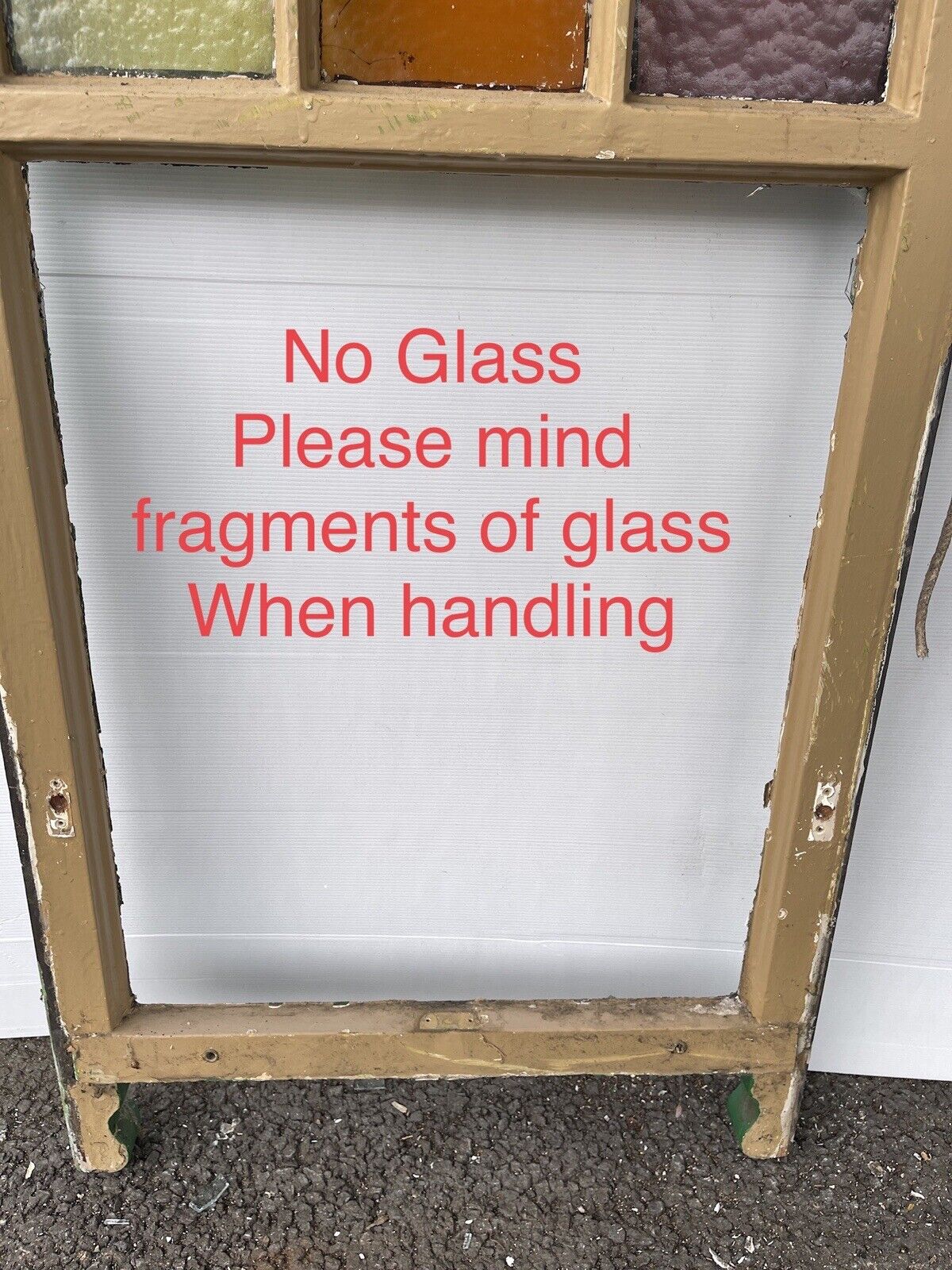 Reclaimed Old Georgian 6 Panel Wooden Window 1180 x 610mm