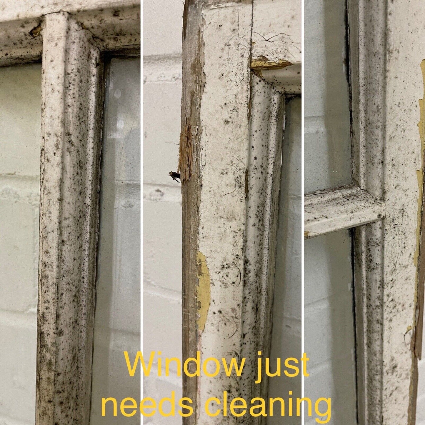 Reclaimed Old Georgian 6 Panel Wooden Window 580 x 1100mm