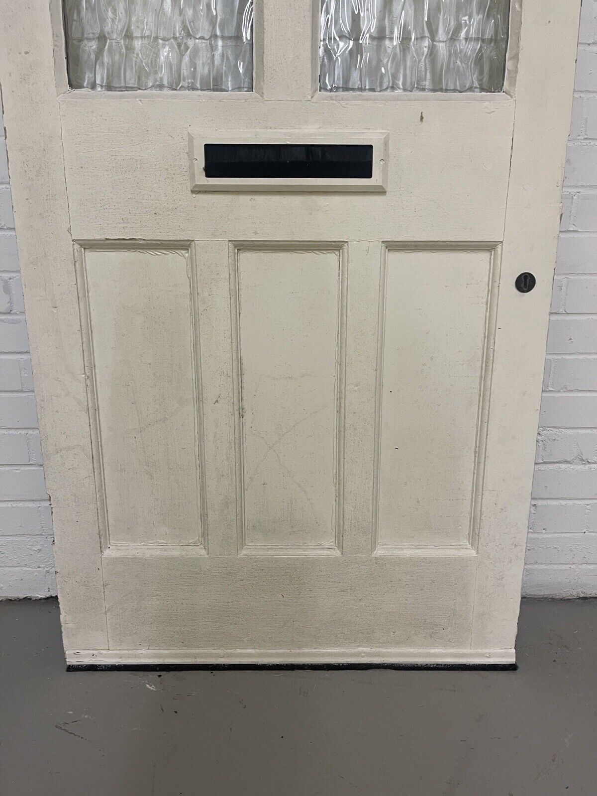 Reclaimed Victorian Edwardian Wooden Panel External Front Door 2065 x 834mm