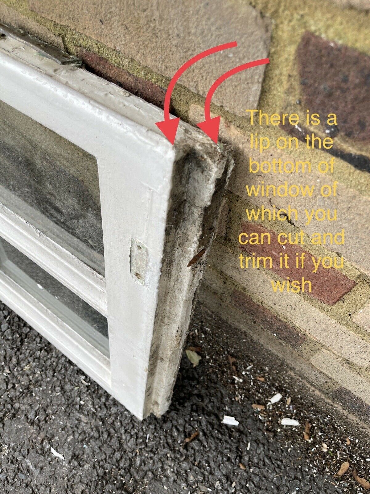 Reclaimed Old Georgian 8 Panel Wooden Window 1500 x 520mm