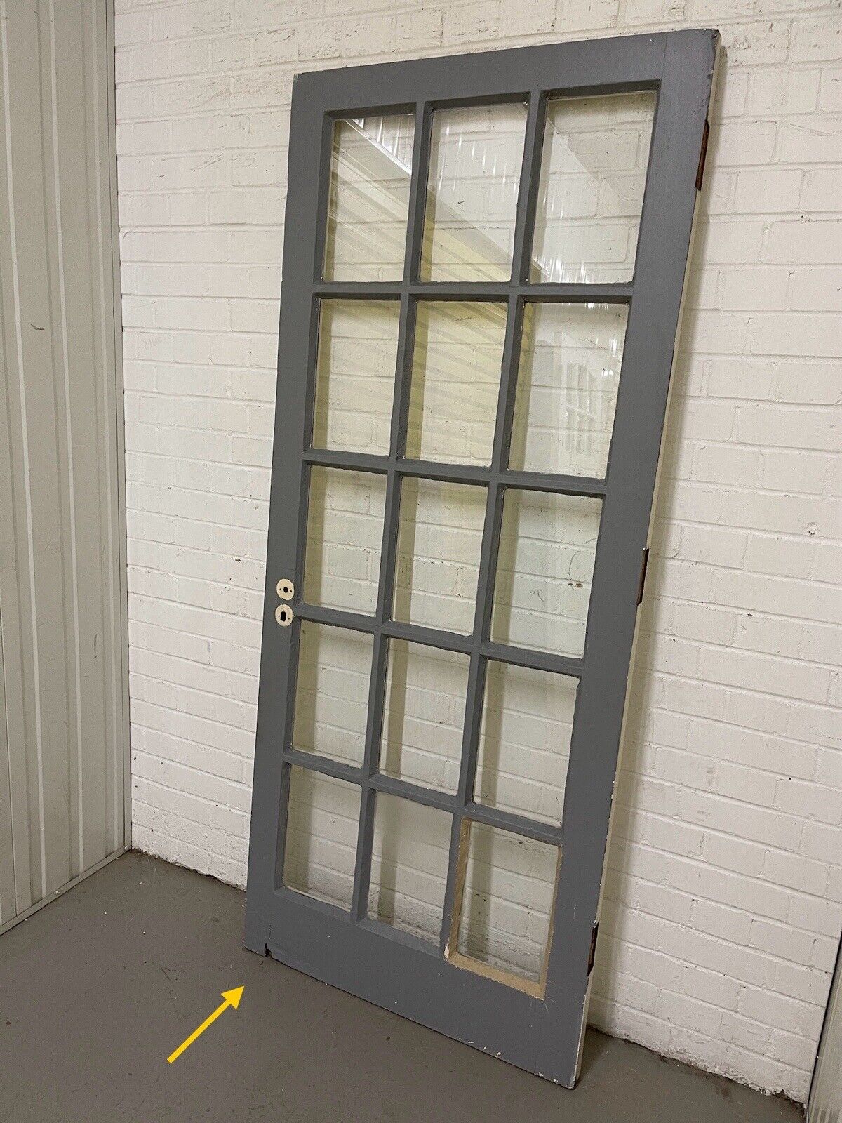 Reclaimed Georgian Style 15 Glass Panel Internal Or External Door 1973 x 835mm