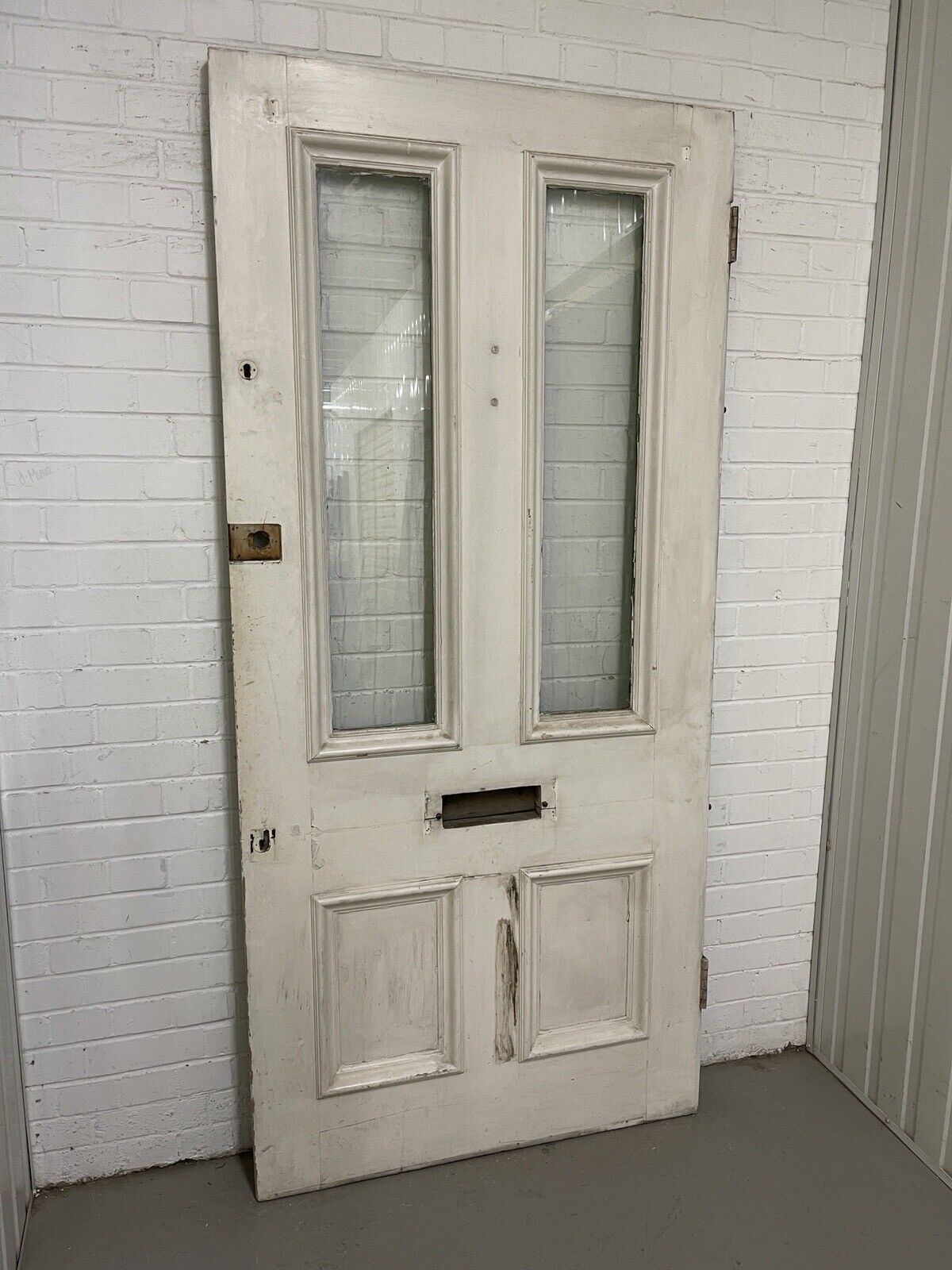 Reclaimed Old Victorian Edwardian Wooden Panel Front Door 2130 x 990 or 985mm