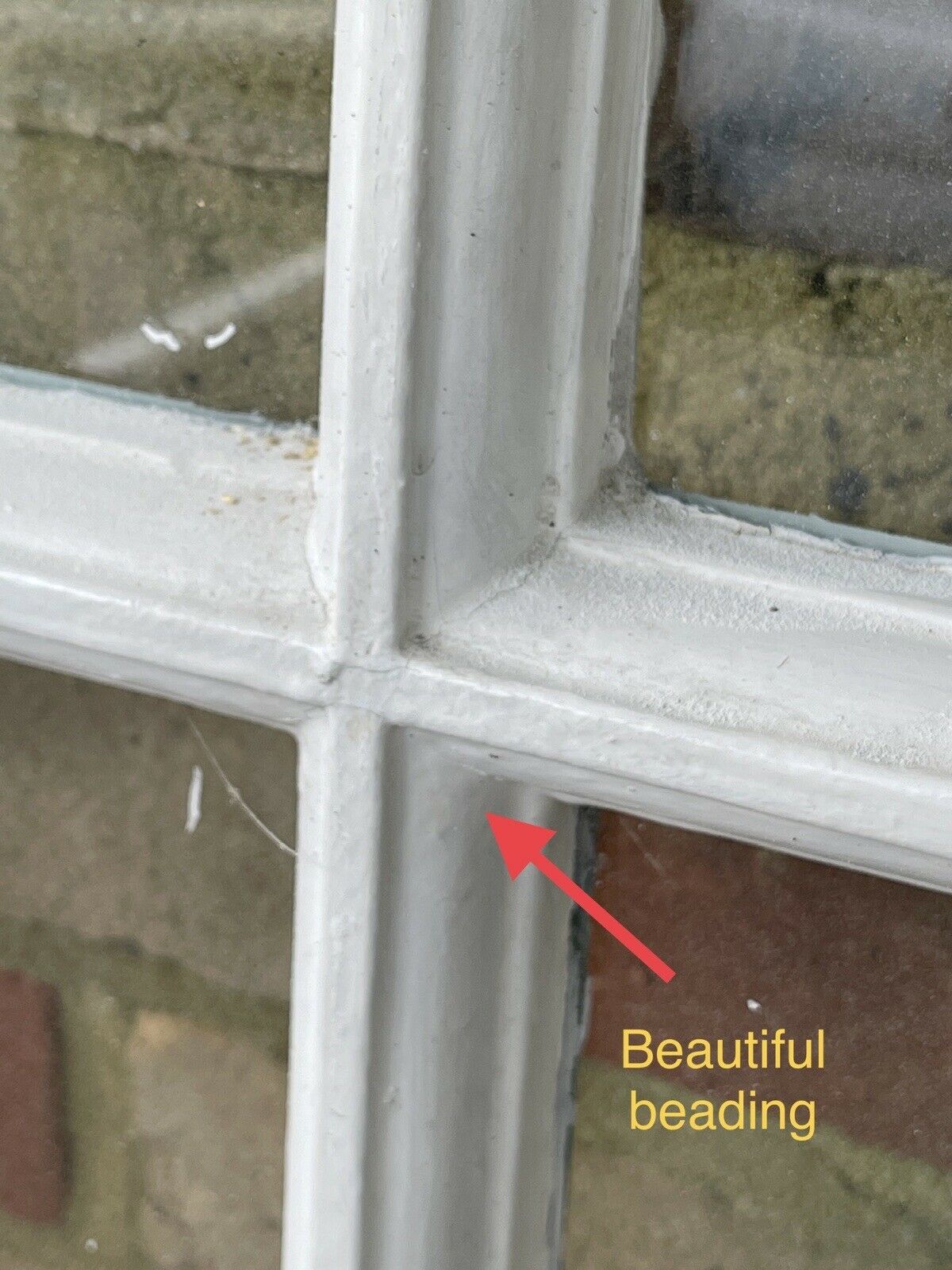 Reclaimed Old Georgian 8 Panel Wooden Window 1500 x 520mm