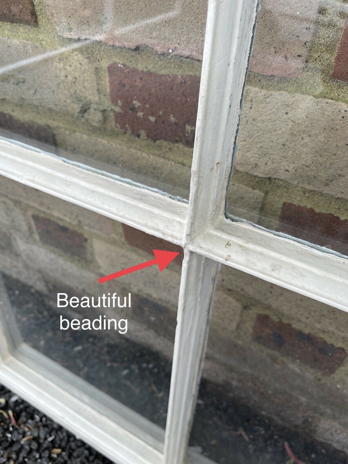 Reclaimed Old Georgian 6 Panel Wooden Window 1067 x 915mm