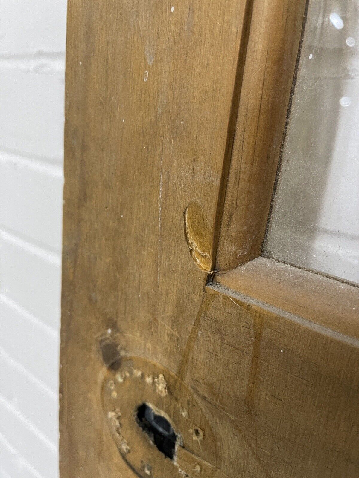 Modern Pine Glass Panel Internal 4 panel Door 2005 x 790mm