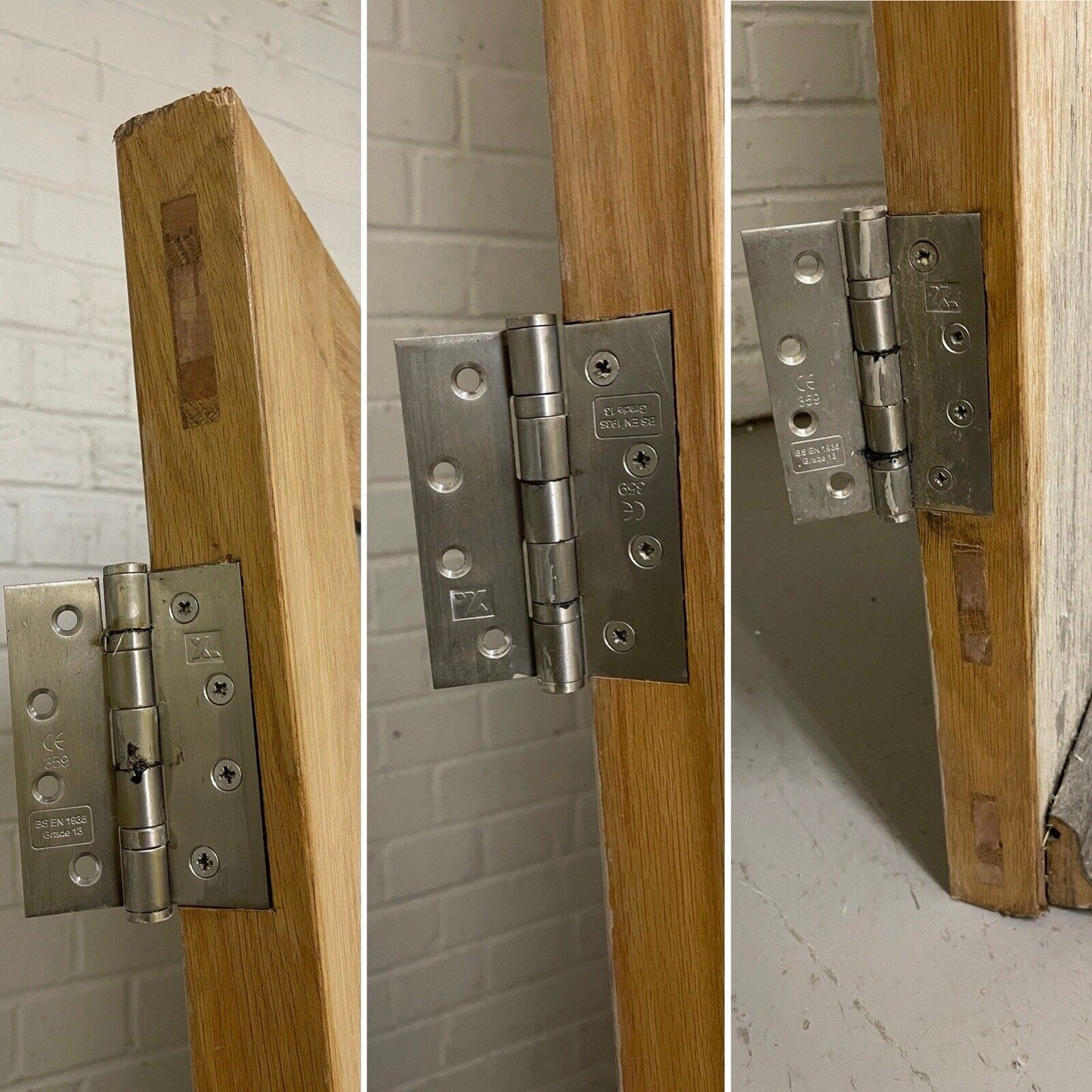 Oak Veneer Bespoke Wooden External Front Door 1965 x 840mm
