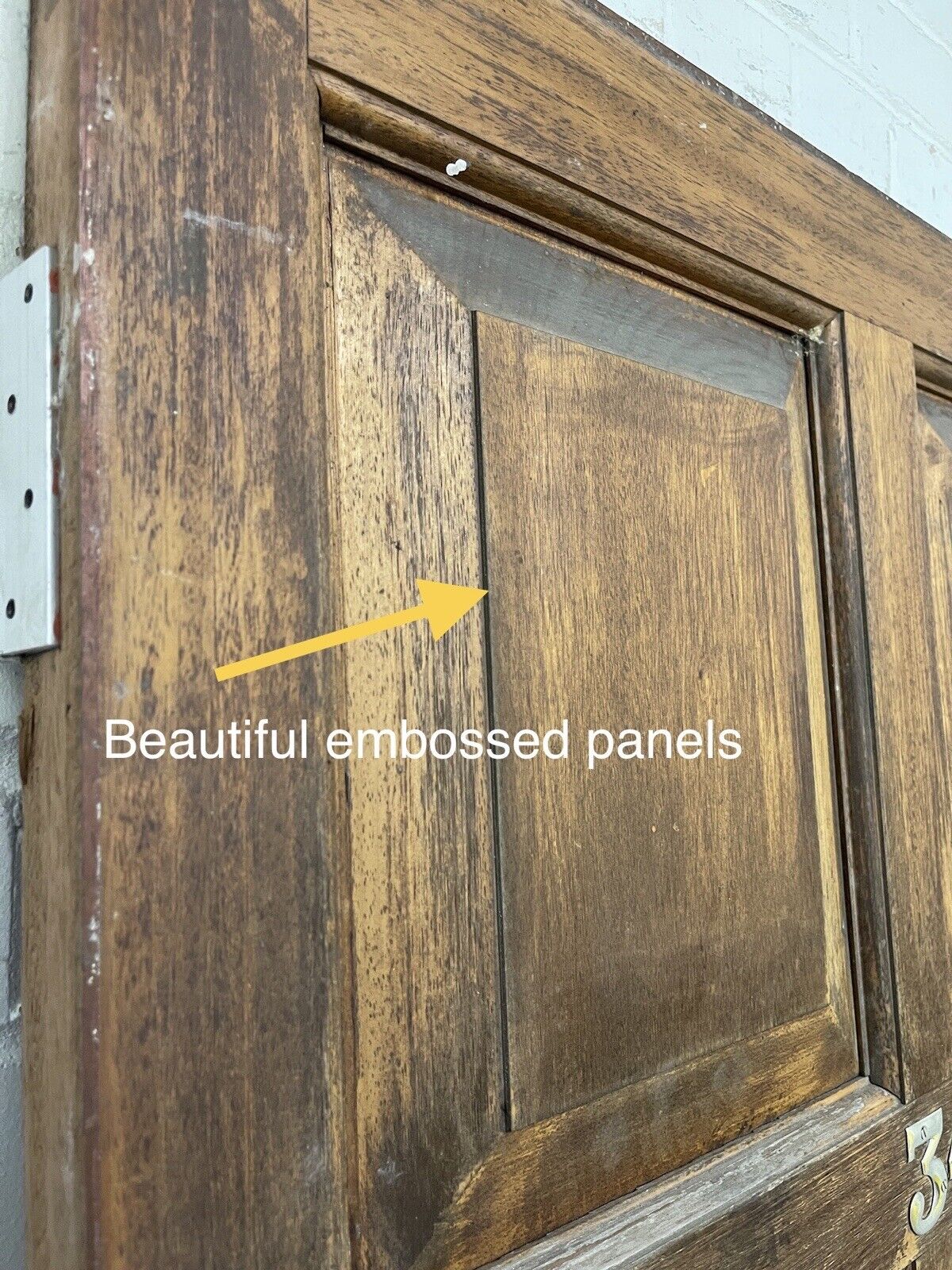 Reclaimed  Style Wooden Panel External Front Door 1982 or 1962 x 805mm