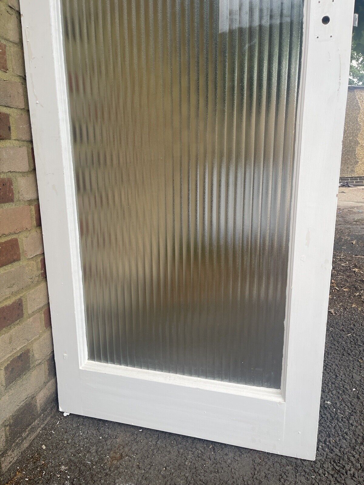 Reclaimed Reeded Glass Internal Or External Door 1960 x 760mm