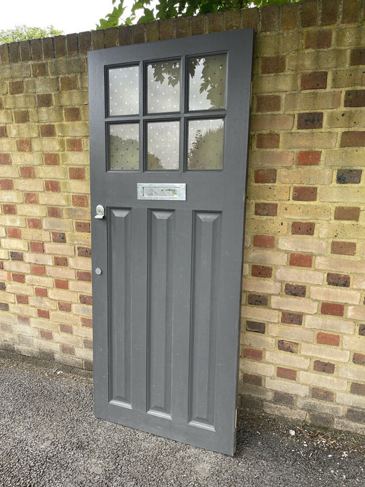 Reclaimed Edwardian Wooden Panel External Front Door 1925 x 810mm