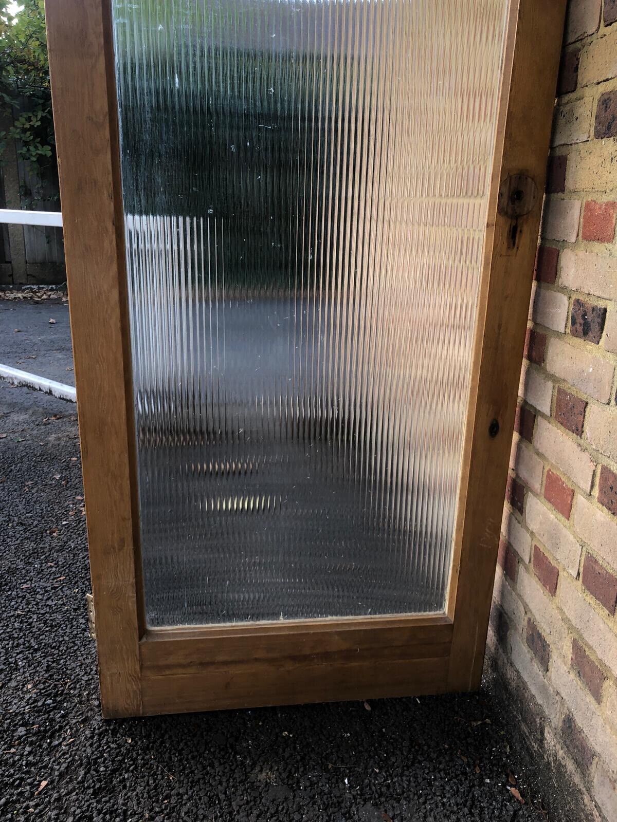 Reclaimed Reeded Glass Internal Or External Door 2030 x 820mm