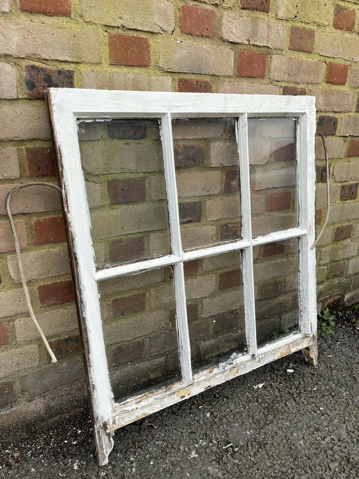 Reclaimed Old Georgian 6 Panel Wooden Window