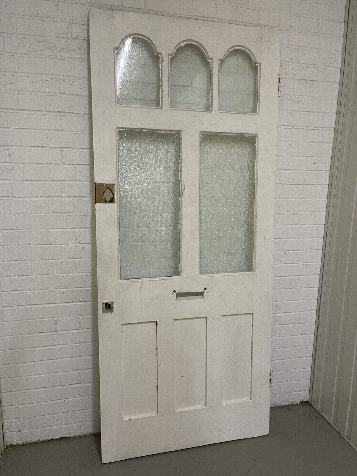 Reclaimed Victorian Edwardian Wooden Panel Front Door 2130 or 2135 x 920mm