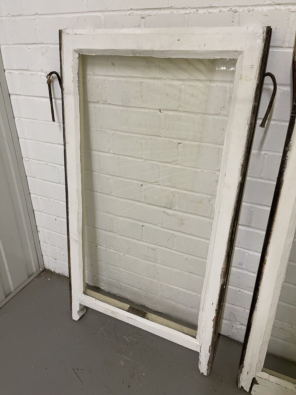 Two Pairs Of Reclaimed Old Victorian Panel Wooden Panel Sash Window