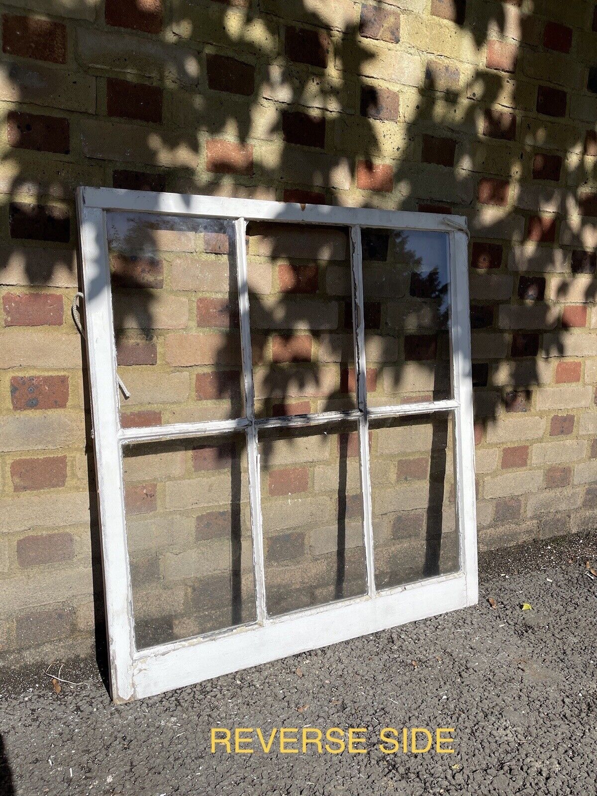 Reclaimed Old Georgian 6 Panel Wooden Window 945mm x 880mm