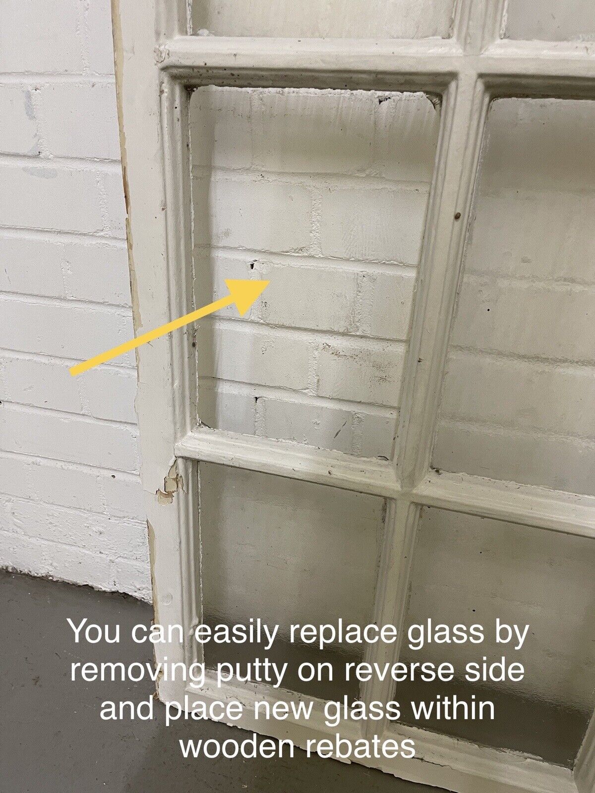 Reclaimed Old Georgian 16 Panel Wooden Window 1420 x 1003mm
