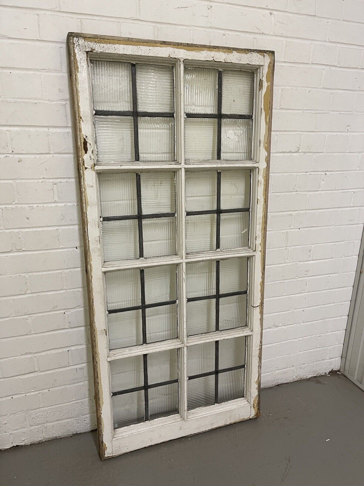 Reclaimed Leaded Light Panel Wooden Windows 1400 x 655mm