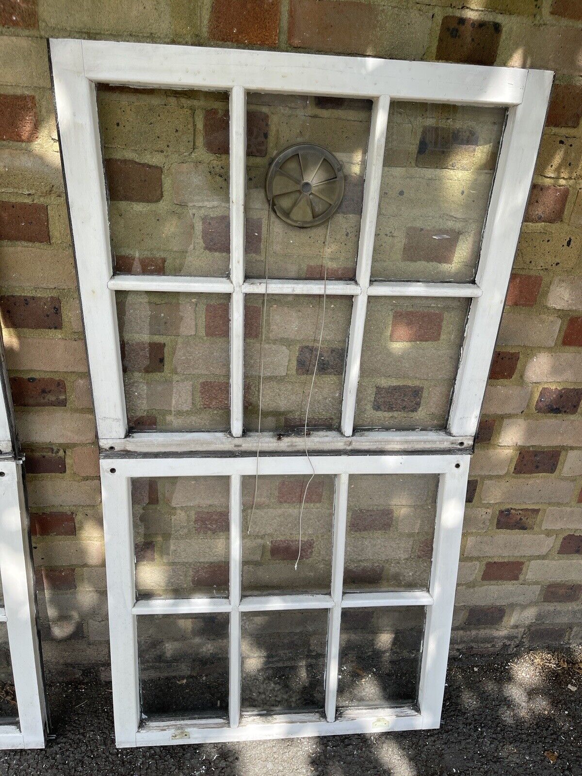 Two Pairs of Modern Georgian 6 Panel Wooden Top and Bottom Windows