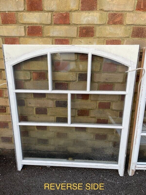 Job Lot Of Four Georgian Bar Double Glazed Matching Wooden Sash Windows