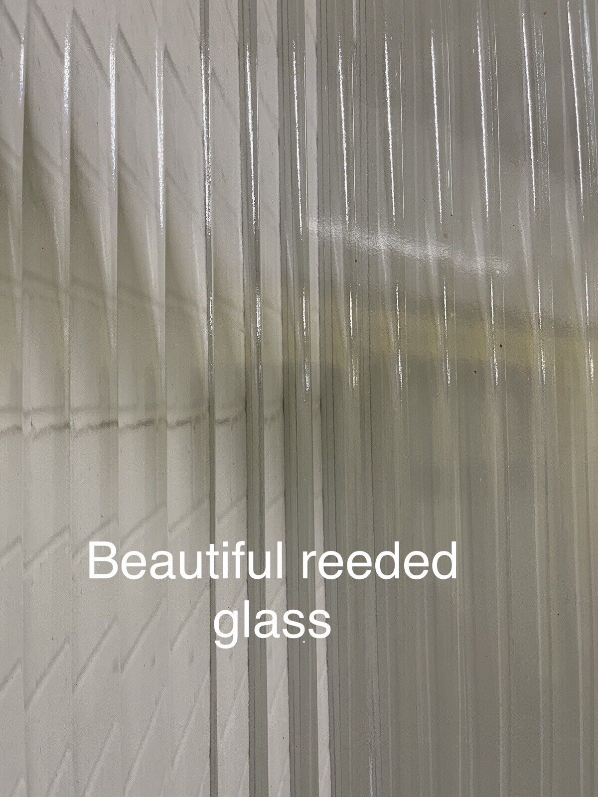 Reclaimed Reeded Glass Internal Or External Door 1937 or 1944 x 655mm