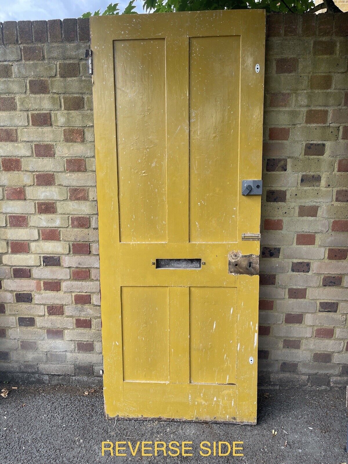 Reclaimed Victorian Wooden Panel External Front Door 2020 x 810mm