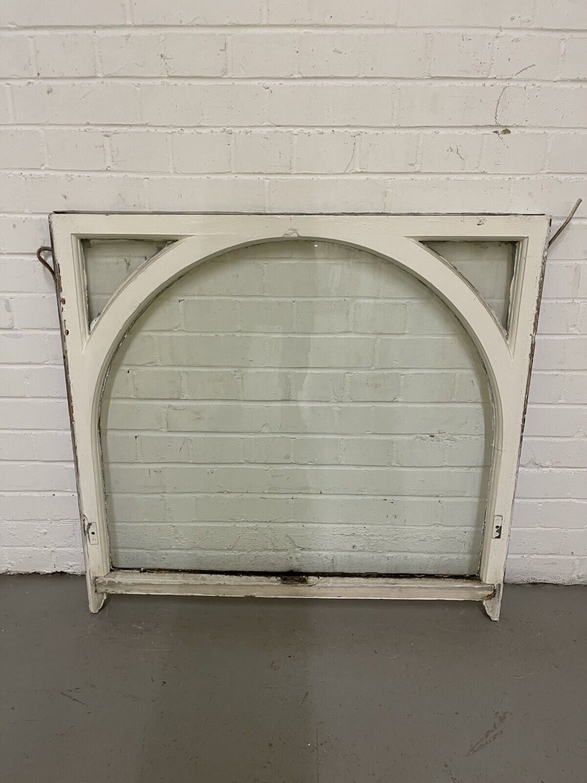 Reclaimed Old Edwardian Arch Wooden Sash Window 913 x 860mm