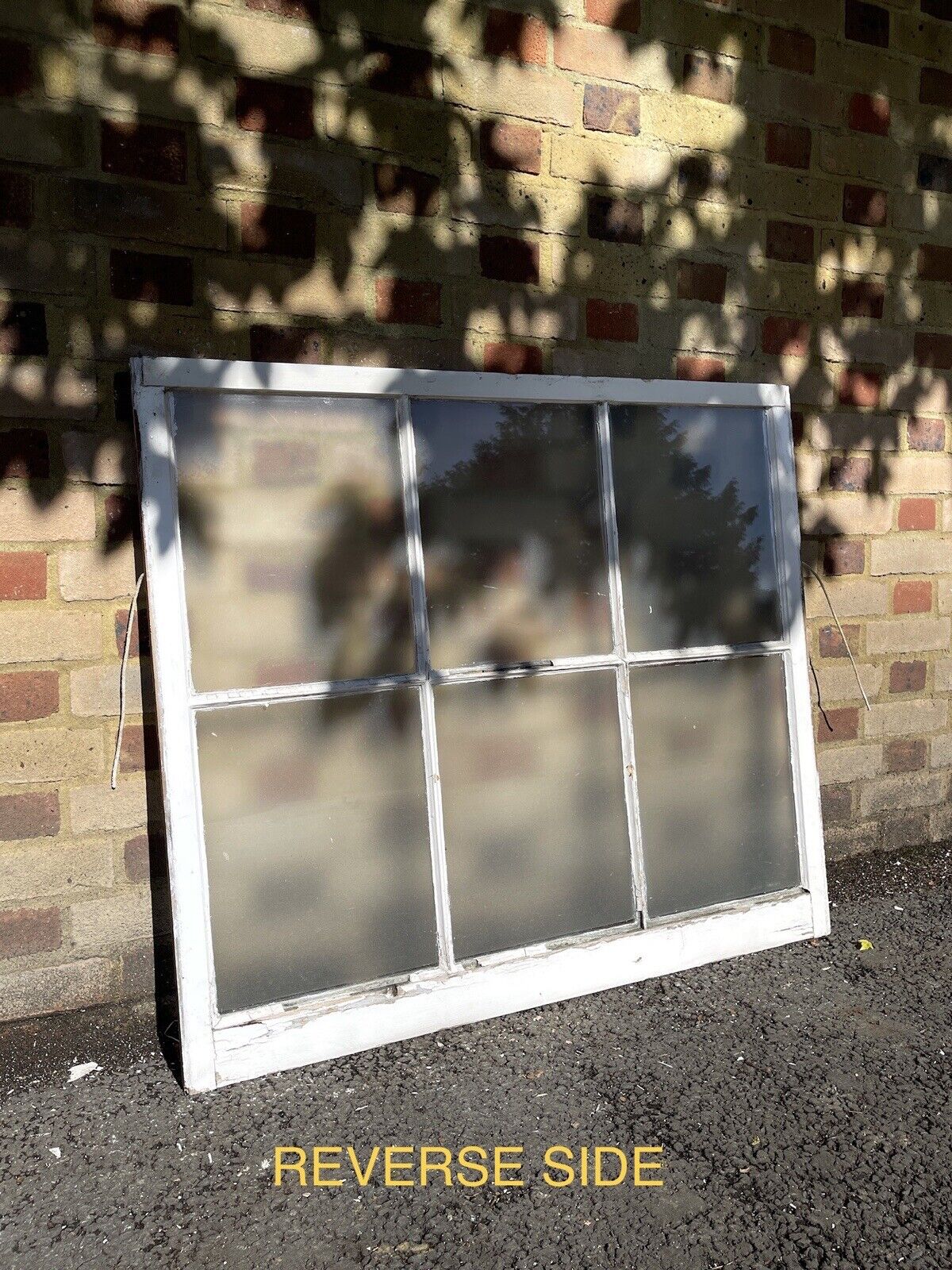 Reclaimed Old Georgian 6 Panel Wooden Window 930mm x 1060mm