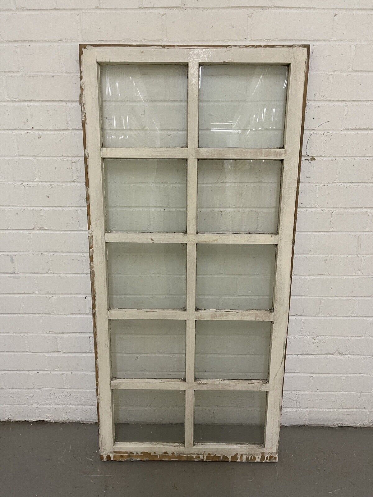 Modern Georgian 10 Panel Wooden Window 605 x 1290mm