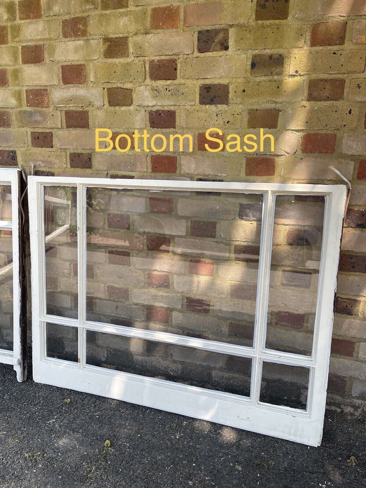 Pair Of Reclaimed Old Edwardian 6 Panel Wooden Panel Sash Window 915 x 1190mm
