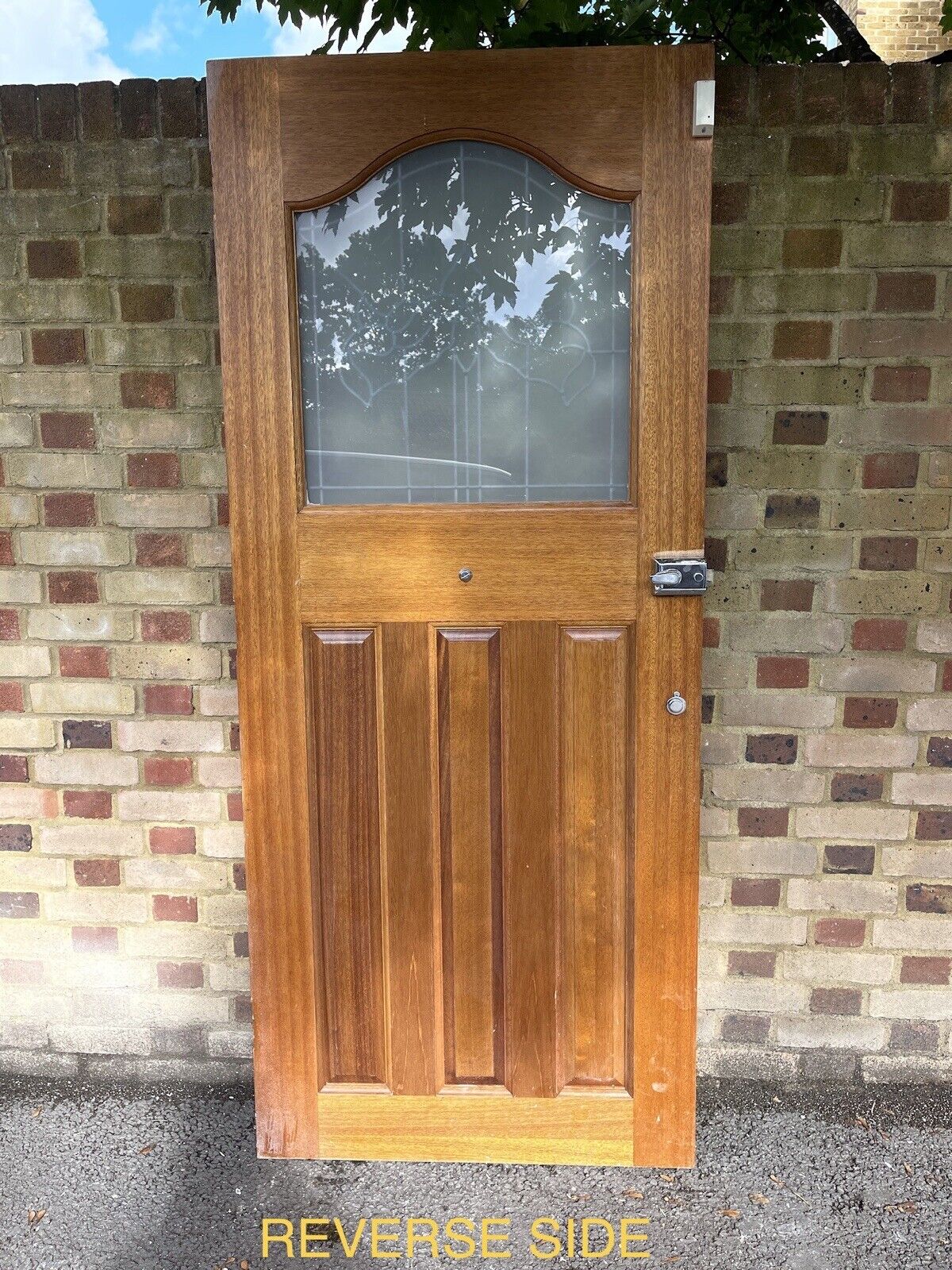 Reclaimed Victorian Edwardian Wooden Panel External Front Door 2030 x 858mm