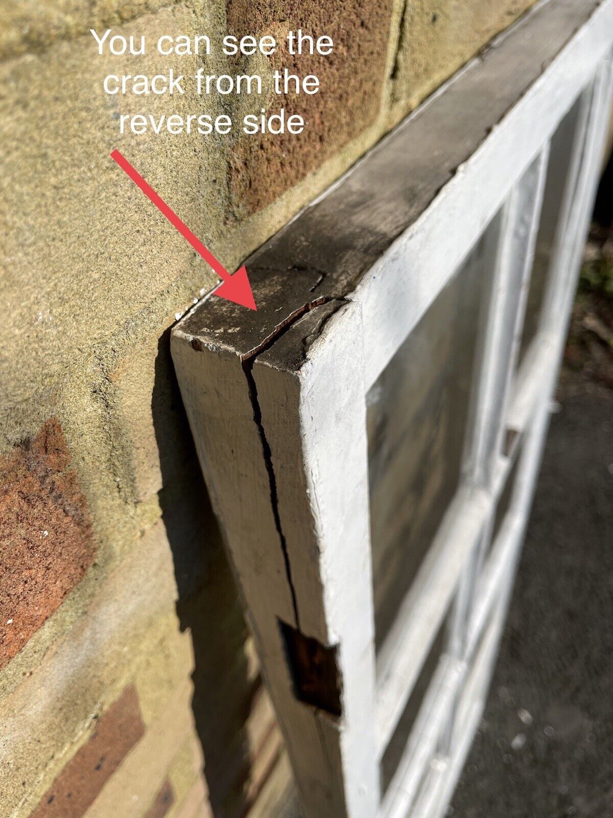 Reclaimed Old Georgian 8 Panel Wooden Window 1305 x 525mm