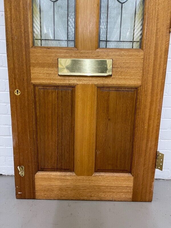 Reclaimed Victorian Style Wooden Panel External Front Door 1980 1965 x 840mm