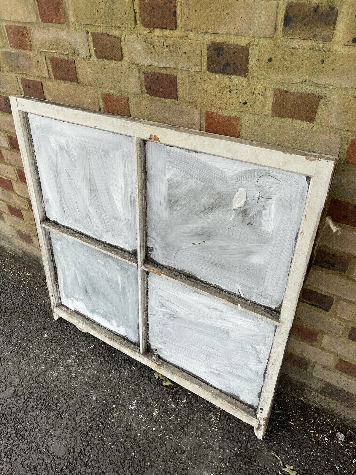 Large Reclaimed Old Georgian 4 Panel Wooden Sash Window 1015 x 1065mm