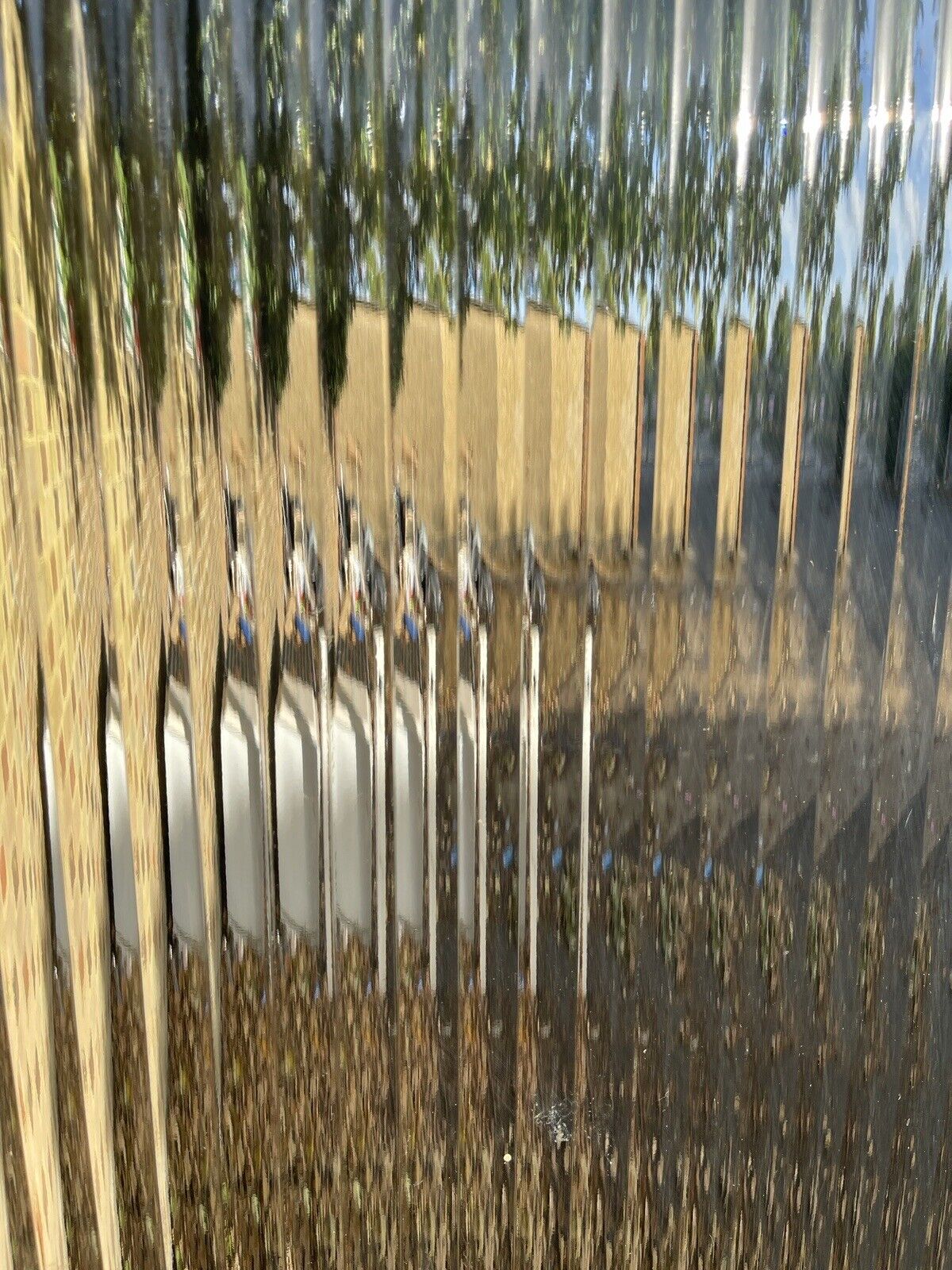 Reclaimed Reeded Glass Internal Or External Door 2025 x 812mm