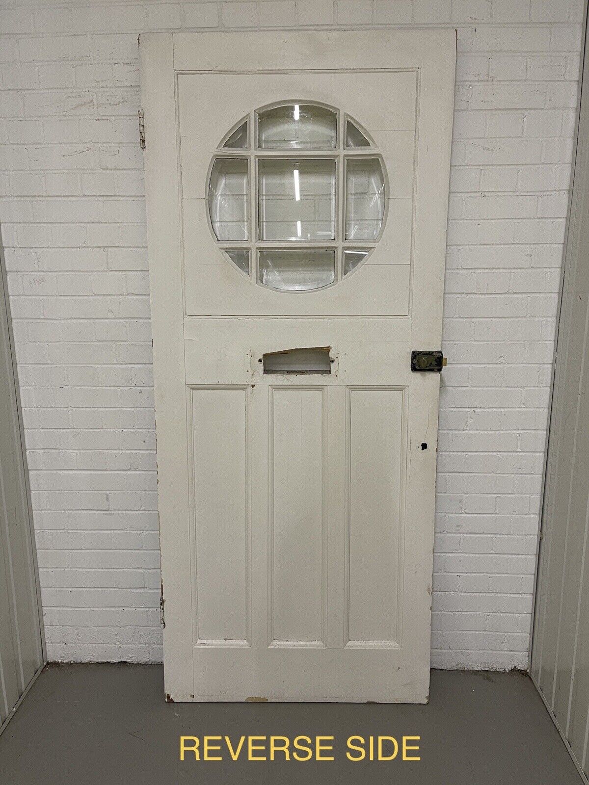 Reclaimed Old Edwardian Wooden Panel Front Door 2125 or 2130mm x 906mm