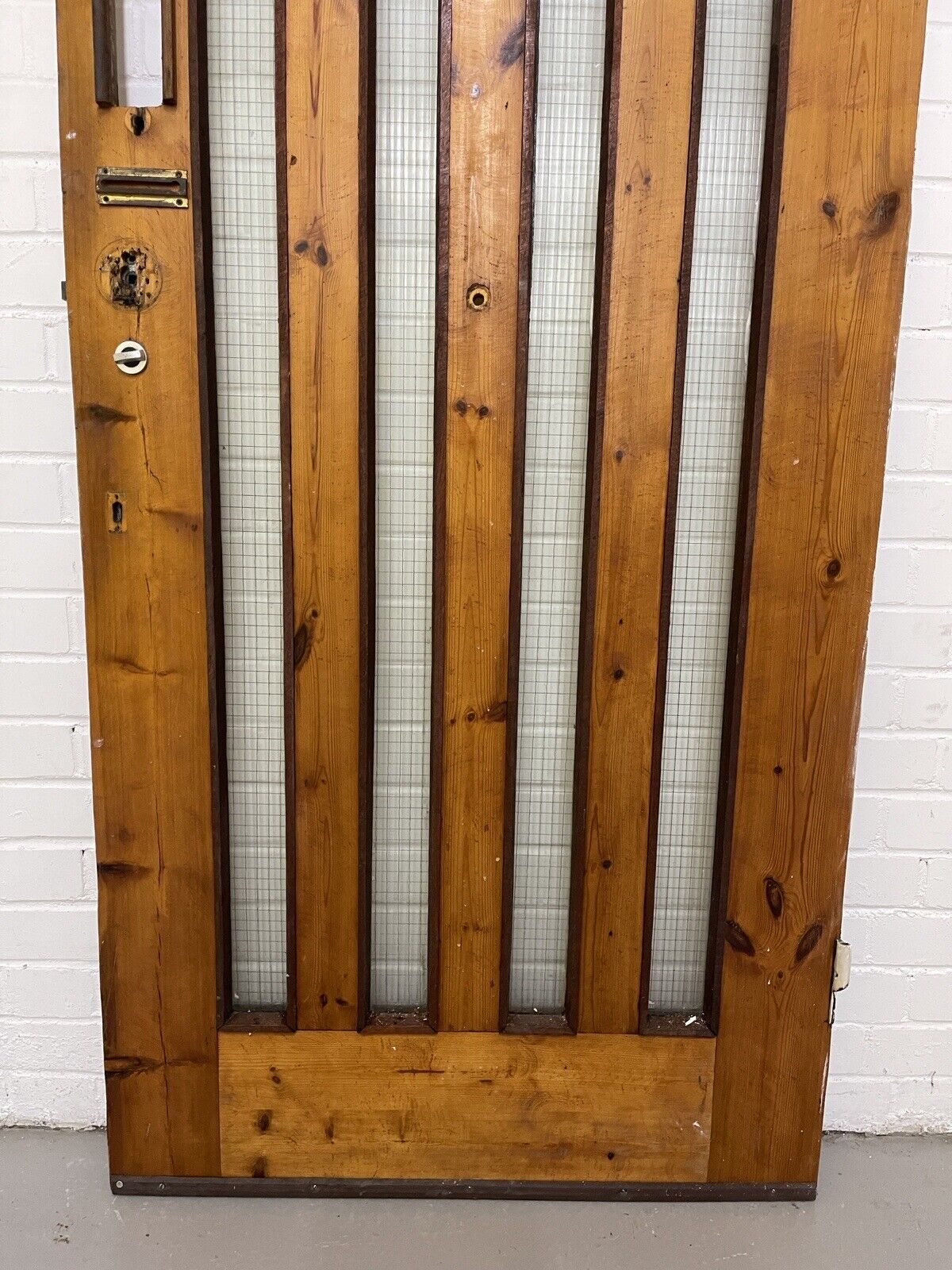 Reclaimed Arts Crafts Wooden Panel External Front Door 2100 x 835mm
