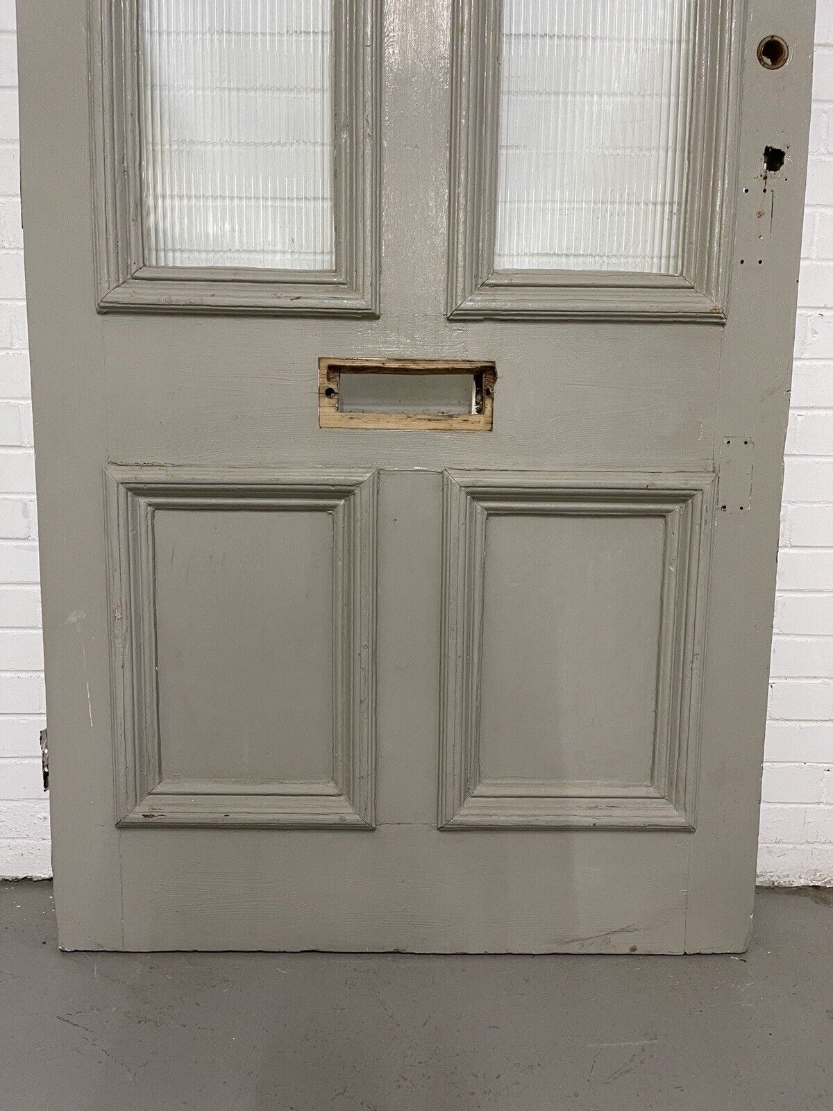 Reclaimed Old Victorian Edwardian Wooden Panel Front Door 2203 x 1095mm