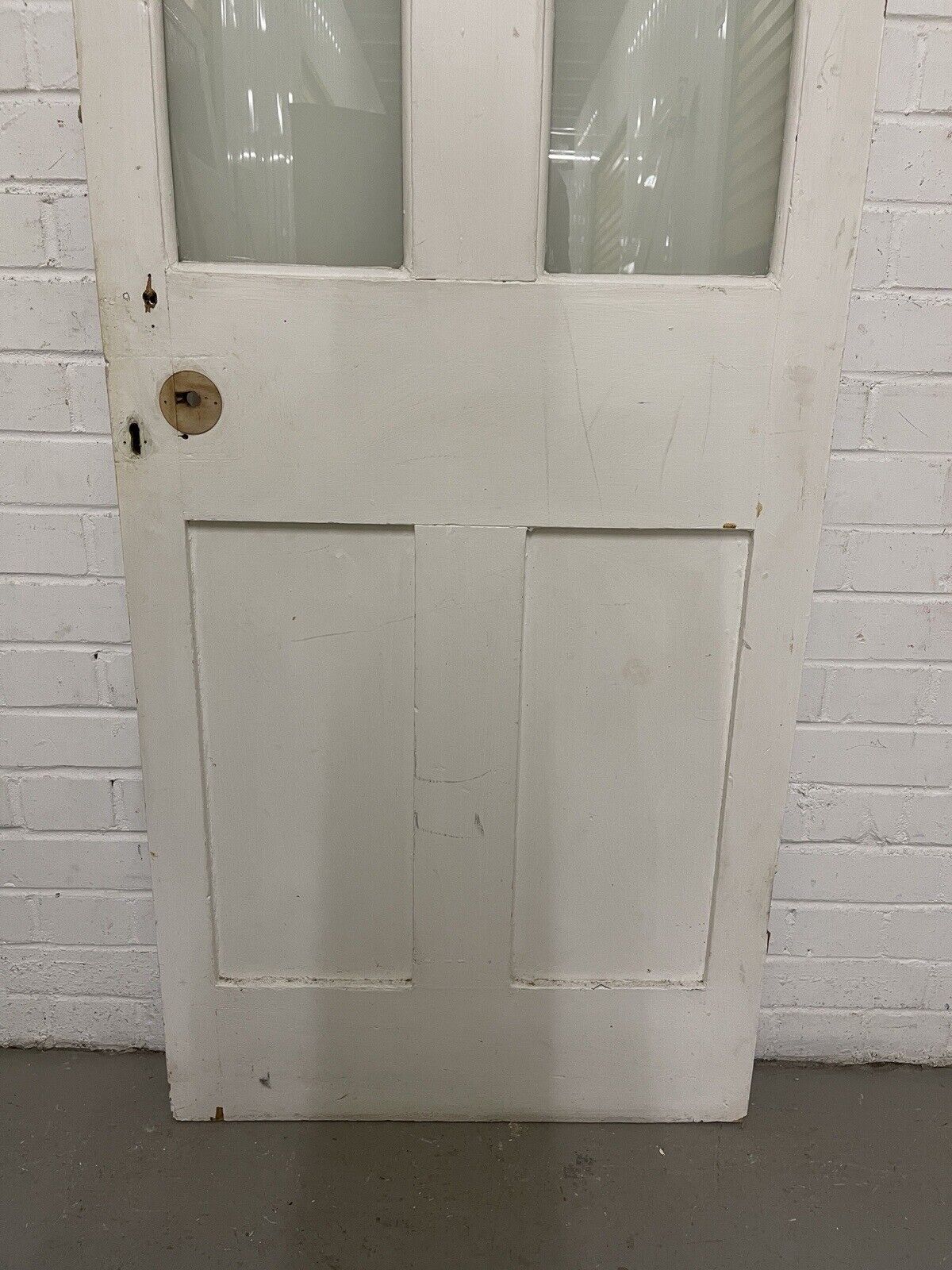 Reclaimed Victorian Pine Internal 4 panel Door 1937 OR 1945mm x 673mm