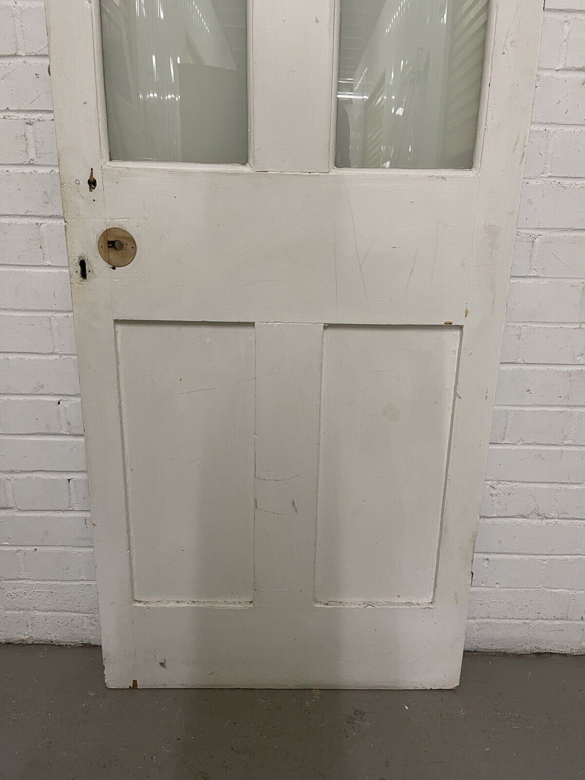 Reclaimed Victorian Pine Internal 4 panel Door 1937 OR 1945mm x 673mm